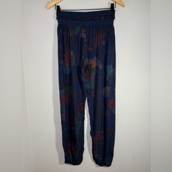 Made in Italy Cotton Floral Print Boho Pants - Picture 6 of 7
